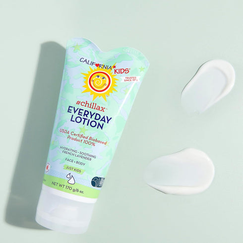 California Kids Chillax Lotion | 100% Plant-Based Skin Care For Kids | Lavender Kids Lotion For Dry Sensitive Skin | Hypoallergenic | 170 g / 6 oz...