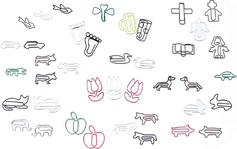 100 Count Owl Shaped Paper Clips Great for Paper Clip Collectors or Office Gift - Comes in Round Tin with Lid and Gift Box (Brown)...