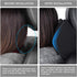 Memory Foam Car Neck Pillow Soft Leather Headrest for Driving Home Office Black (1PC)...