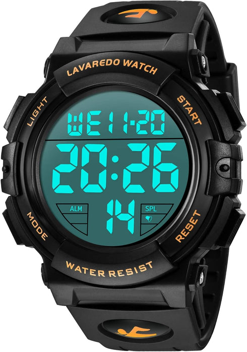 Mens Digital Watch Sports Military Watches Waterproof Outdoor Chronograph Wrist Watches for Men with LED Back Ligh/Alarm/Date...