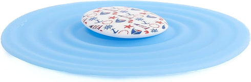 Silicone Drink Topper Nautical Design - Set of 4 4" Cup Lids…...