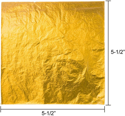 Paxcoo 300 Gold Leaf Sheets for Resin, Gold Foil Flakes Metallic Leaf for Resin Jewelry Making, Nail Art, Slime, and Gilding Crafts (Gold, Silver,...