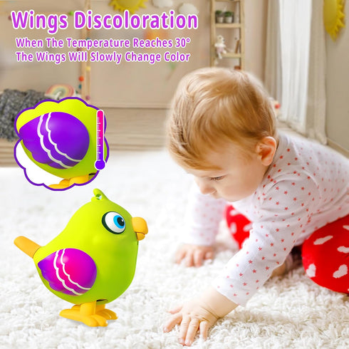 Toddler Toys 2-3, Interactive Musical Electronic Pets Talking Bird for Kids, Early Educational Learning Toys with 26 Songs & Recording, 1 2 3 4 Ye...