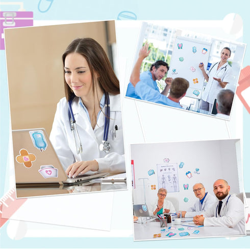 8 Pieces Funny Nurse Sticky Notes, Medical Theme Self-adhesive Notepads for Records Checklist, Cute Nurse Gifts Memo Pads Essentials for Hospital ...