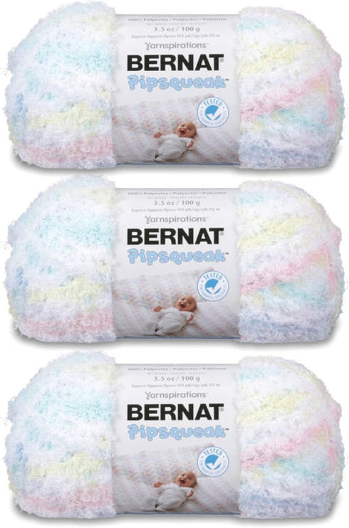 Bernat Pipsqueak Baby Baby Print Yarn - 3 Pack of 100g/3.5oz - Polyester - 5 Bulky - 101 Yards - Knitting, Crocheting & Crafts...