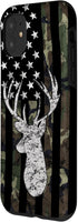 Deer Hunting Camouflage American Flag Whitetail Buck USA Case for iPhone 11...