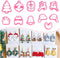 Keoker Christmas Polymer Clay Cutters, Polymer Clay Cutters for Earrings Christmas, 11 Shapes Christmas Clay Earrings Cutters, Winter Clay Cutters...
