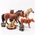 Farm Animals Cows Sheep Horses Toys 4PCS Realistic Cows Figures Horses Figurines Sheep Toys Playset for Toddlers Arab Foal Model for Birthday Part...