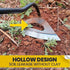 Garden Tools Hollow Hoe, All-Steel Hardened Hollow Hoe, Sharp Garden Edger Weeder, Durable Gardening Hoe Hand Tool Weed Puller Accessories for Bac...