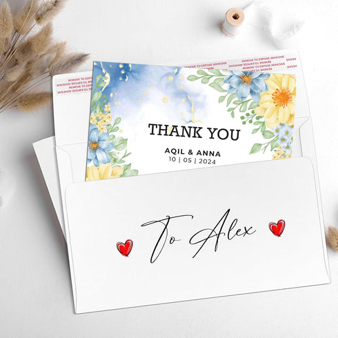 5x7 Envelopes for Invitations, A7 Printable Self Seal Envelopes for 5x7 Cards, Photos, Wedding, Birthday, Postcards, Graduation, Parties, 5.25 x 7...