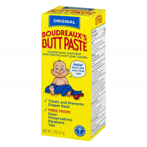 Boudreaux's Butt Paste Diaper Rash Ointment | Original Formula | 2-Ounces Tube | 1-Unit...
