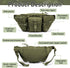 Tactical Fanny Pack, Military Outdoor Waist Bag Belt Packs Hip Bumbag Utility Bags with Adjustable Strap for Cycling Hiking Hunting (Green)...
