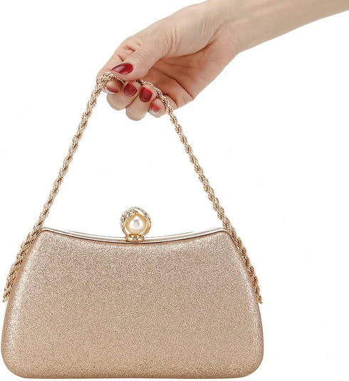 YYW Clutch Purses for Women Formal, Evening Handbags Evening Clutch Vintage Purses Handbags with Detachable Chain...
