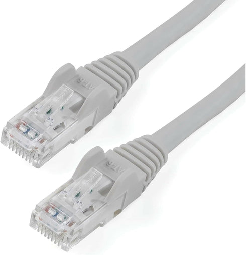 StarTech.com 6ft CAT6 Ethernet Cable - Gray CAT 6 Gigabit Ethernet Wire -650MHz 100W PoE++ RJ45 UTP Category 6 Network/Patch Cord Snagless w/Strai...