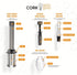4-Piece Wine Opener Set - Manual Air Pump Wine Bottle Opener, Wine Aerator Pourer Spout, Wine Foil Cutter, Vacuum Wine Stopper - Wine Accessories ...