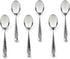 Hudson Essentials Hammered Demitasse Espresso Spoons, 4.6-inch Mini Coffee Spoons, 18/10 Stainless Steel Small Spoons for Dessert, Coffee, Tea, Se...