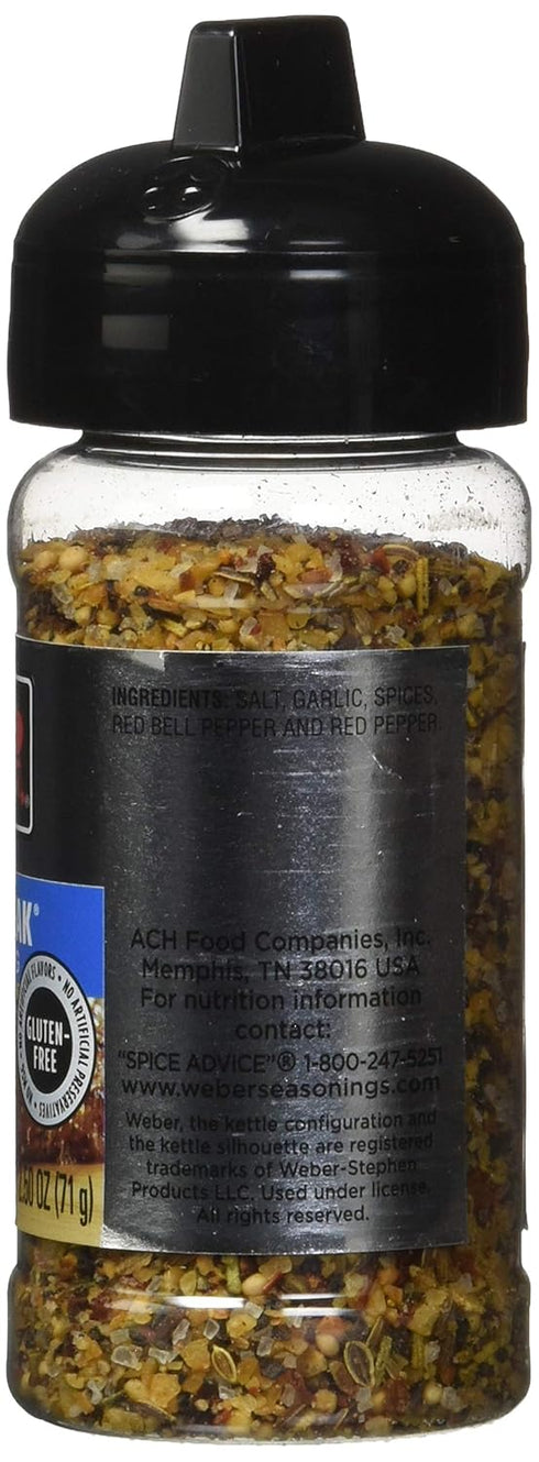 WEBER Grill CHICAGO STEAK Seasoning 2.5 oz. (Pack of 2)...