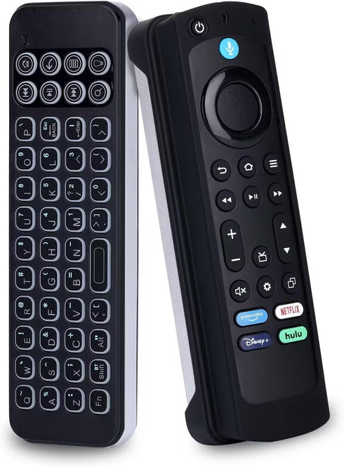 iPazzPort Mini Bluetooth Keyboard, QWERTY Handheld Backlit Wireless Mini Keypad,Portable and Rechargeable, for Latest AMZ Fire TV Stick 4K Max, Sm...
