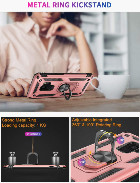 Galaxy S9 Case,Military Grade 16ft. Drop Tested Dual Layered Heavy Duty Cover with Magnetic Ring Kickstand Compatible with Car Mount Holder,Protec...