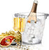 Dicunoy Ice Bucket, 4 Liter Plastic Champagne Bucket Chiller, Thick Clear Beverage Tubs with Handle, Thick Wine Cooler Bucket for Bar, Home, Parti...