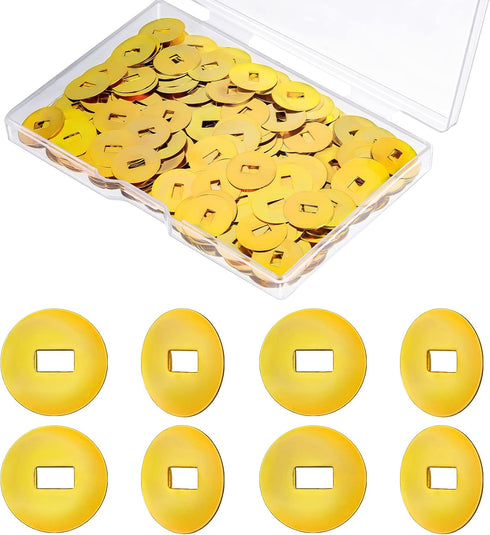 Demissle 500 Pcs Brass Washers for Paper Fastener Brass Fasteners Scrapbooking Brads Round Metal Brass Fasteners for Scrapbooking Kids Crafts DIY ...
