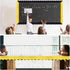 65.6 Ft Bulletin Board Borders Shine Scalloped Bulletin Border Trim Glitter Gold Black Shiny Decorative Poster Borders Strips for Classroom School...