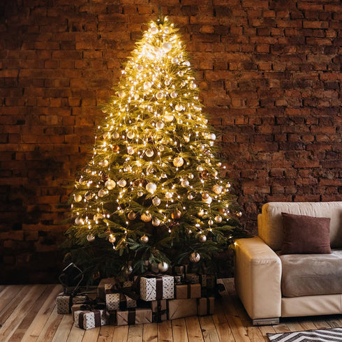 66ft 200 LED Warm White Christmas String Lights - Twinkle Lights for Indoor and Outdoor Tree Decorations, Bedroom and Living Room Ambiance Lightin...