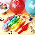 30 Pcs Pixelated Punch Balloons Colorful Latex Punch Ball Miner Video Game Party Favors Bounce Balloons with Rubber Band Handle for Birthday Party...
