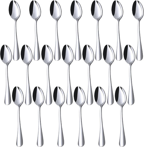 HANSGO 20PCS Demitasse Espresso Spoons, 4.9 Inch Mini Coffee Spoons Stainless Steel Tea Spoons for Ice Cream Cake Dessert...
