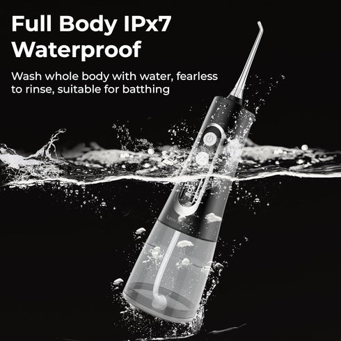 Advanced Water Flosser for Teeth, Gums, Braces and Dental Care, Large Water Tank 350ml, 9 Modes, Digital Screen, Waterproof, Rechargeable, Portabl...