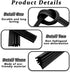4 Pack Windshield Wiper Blades Refills, DIY Adjustable Car Windscreen Wiper Rubber Strips, Frameless Window Boneless Insert Silicone Strips, Car A...