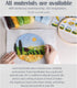 Feltsky Needle Felting Kit Landscape Framed in Embroidery Hoop 8" Craft for Mom Full Kit (Spring)...