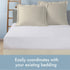 TODAY'S HOME Tailored Bed Pillow Shams, Cotton Blend Design, Standard, Ivory, 2-Pack...