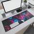Ovenbird Gaming Mouse Pad with Stitched Edges, Topographic Map Pink Mouse Pad, Extended XL Mousepad with Anti-Slip Base, Cool Neon Large Mouse Pad...
