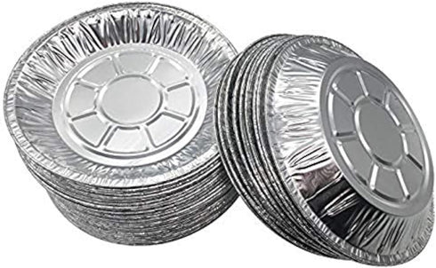 Premium 6" Aluminum Foil Pie Pans 50pcs/set. Disposable Tin Plates for Pies Tart Quiche...