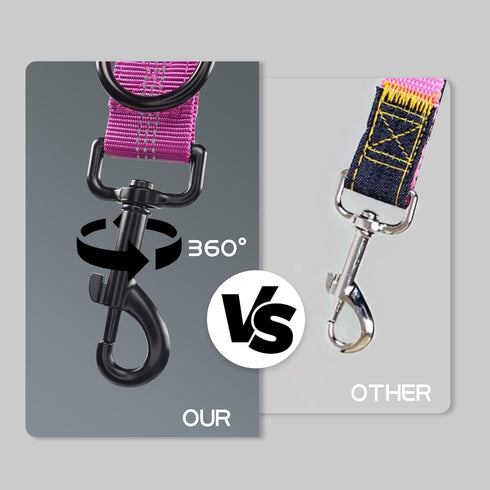 YAODHAOD Short Dog Leash,13 Inch Short Traffic Leashes for Dogs, Heavy Duty Short Training Leash with Comfortable Padded Handle and Highly Reflect...