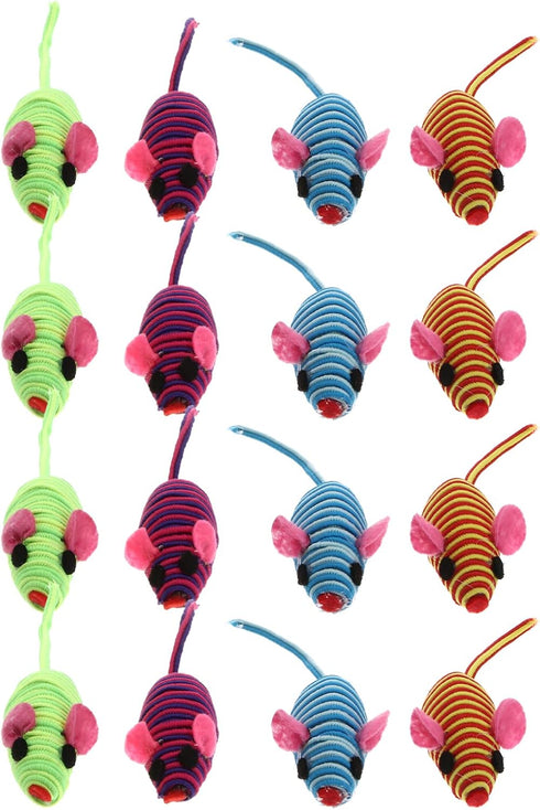 Totority Catnip Mice Cat Toy Rubber Band Mouse Catnip Toys for Cats Funny Pet Shop Mouse Toy Pet Elastic Rope Mouse Cat Teaser Playing Prop Realis...