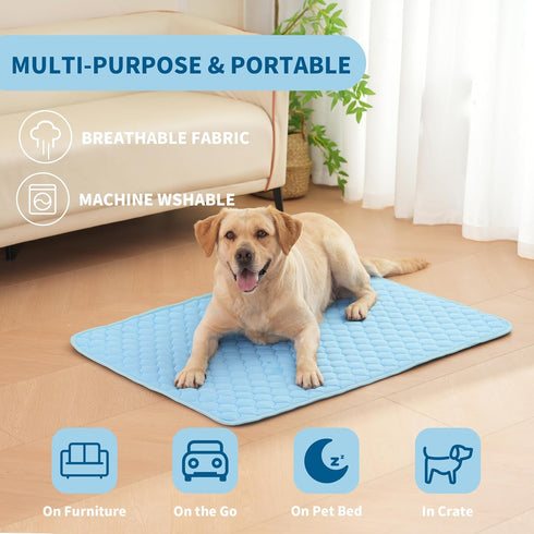 MARUNDA Dog Cooling Mat, Breathable Washable Cooling Pad for Dog, Portable Pet Cooling Mat for Outdoor, Provide Comfortable and Cooling Mat in Sum...