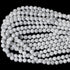8mm 45PCS Natural White Howlite Gemstone Round Loose Stone Beads for Jewelry Making DIY Crafts Design 1 Strand 15"...