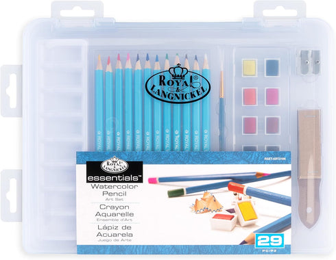 Royal & Langnickel Royal Watercolor Pencils/Cakes Set of 29 PCs...