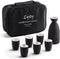 Ceramic Sake Set and Cups + Keep Sake Storage Box, Traditional Porcelain Pottery Saki Drink Set Kit, 7-Piece include 1 Sake Bottle 6 Cups...