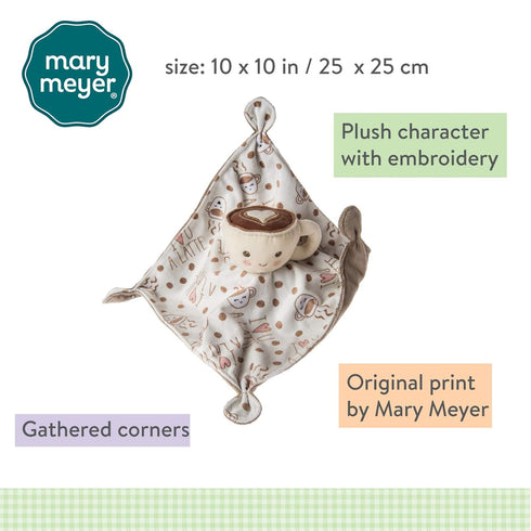 Mary Meyer Soothie Security Blanket, 10 x 10-inches, Sweet Latte...