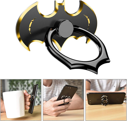 Bat Phone Ring Stand Holder - OATSBASF Cell Phone Ring Holder Finger Grip 360 Degree Rotation Compatible with iPhone 16/15/14/13/12 Pro Max and Ot...