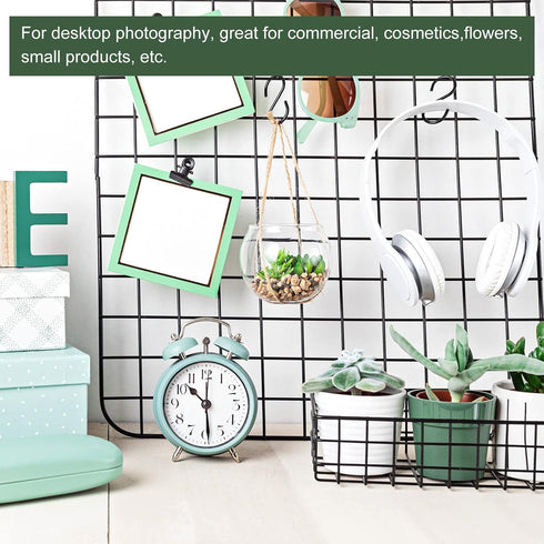 YOKIVE 2Pcs Iron Wire Grid Panel, Decorative Panels Board | Photo Pictures Display Holders Hanging Frame for Home Office (White, 12"x12")...