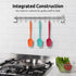 U-Taste Silicone Spoon Spatula Set: 600ºF Heat Resistant Food Grade Flexible Rubber Spoonula, Nonstick Cooking Mixing Scooping Kitchen Baking Scra...