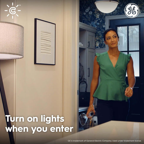 GE CYNC Wireless Smart Motion Sensor, Battery-Powered, Bluetooth Motion Sensor with Ambient Light Detection, Works with CYNC Smart Plugs, Switches...