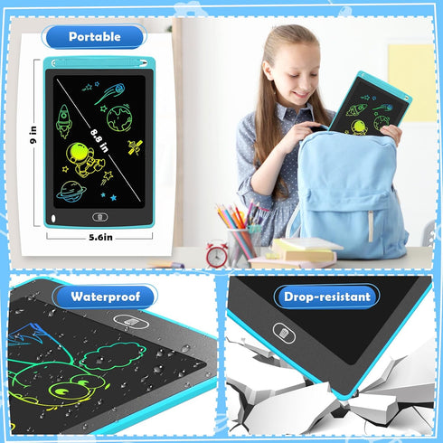 3 Pack LCD Writing Tablet for Kids, 8.5 Inch Colorful Doodle Board Drawing Tablet, Educational Learning Toys Birthday Gifts for Boys Girls Age 3 4...
