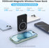 Magnetic Portable Charger Power Bank,Slim 5500mAh Wireless Power Bank,LCD Display External Battery Pack Compatible with Magsafe,iPhone 15/15 Pro/1...