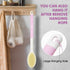 Body Scrubber Anti Slip for Shower,Shower Brush Long Handle with Stiff and Soft Bristles,Body Wash Exfoliating Back Scrubber for Bath or Dry Brush...