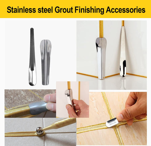 14pcs Grout Removal Tool, Caulking Removal Tools Tile Grout Saw and Grout Hand Saw with 3 Pieces Extra Blades, Tile Joint Cleaning Tool, Caulking ...